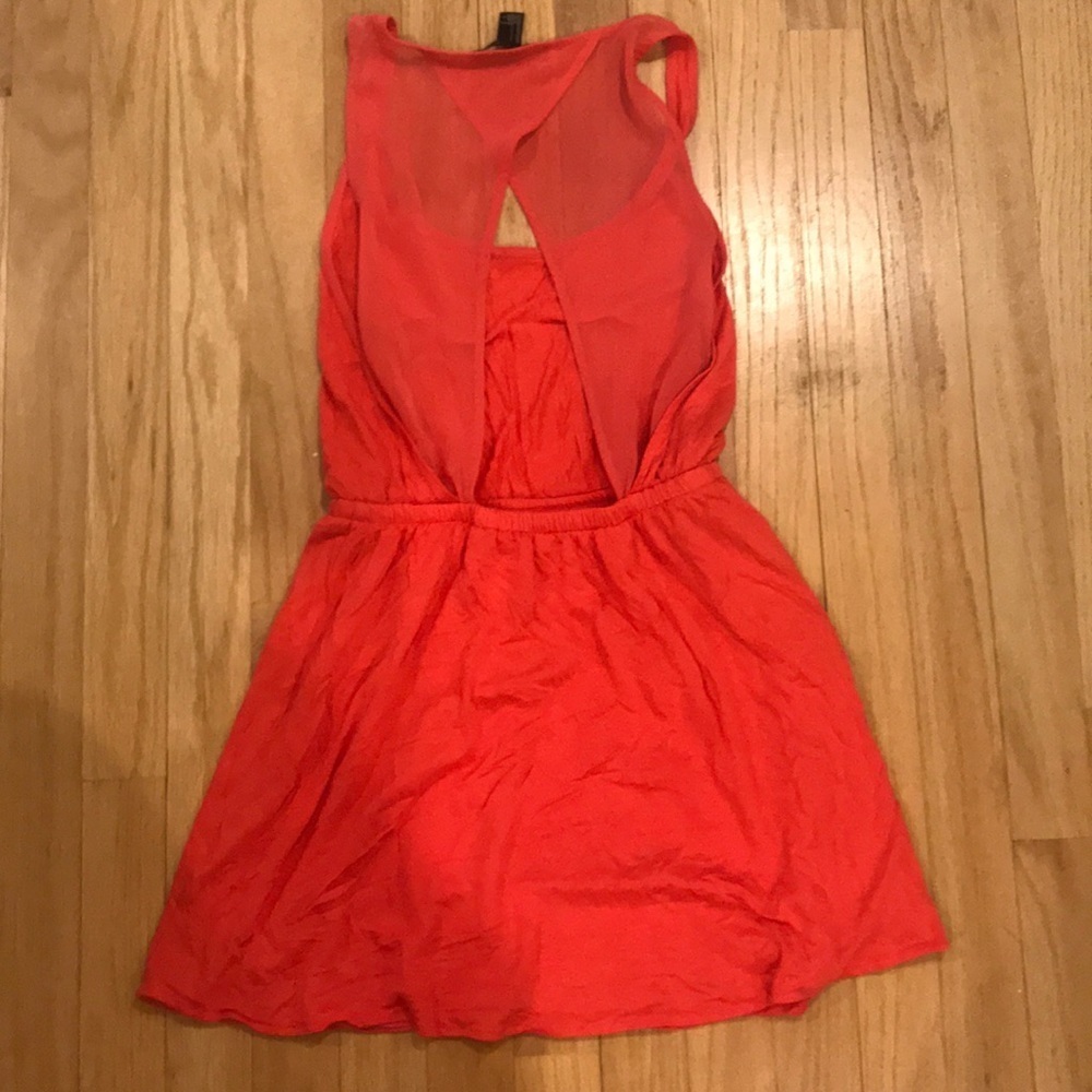 F21 coral summer dress - Picture 5 of 5
